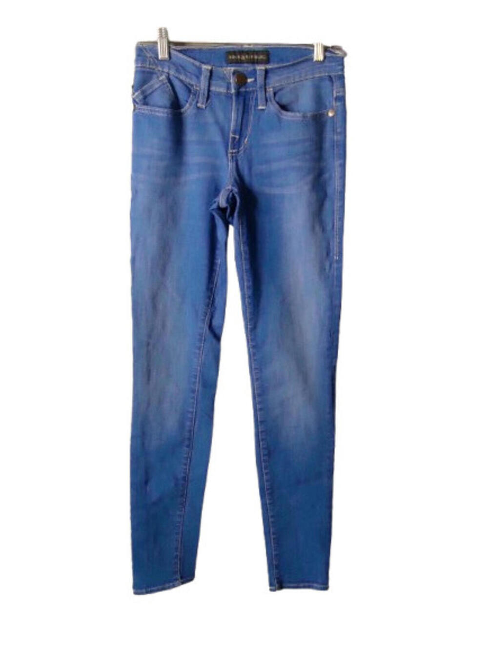 Rock & Republic Berlin Skinny Jeans Womens 2M Blue Denim Low-Rise Logo Pockets